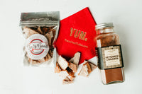 Tasty Good Toffee White Hot! Toffee :: Small batch, handmade in Lincoln, Nebraska. Vietnamese Cinnamon and Ghost Pepper Toffee. Buy White Hot! Toffee  Ghost Pepper Spicy Toffee